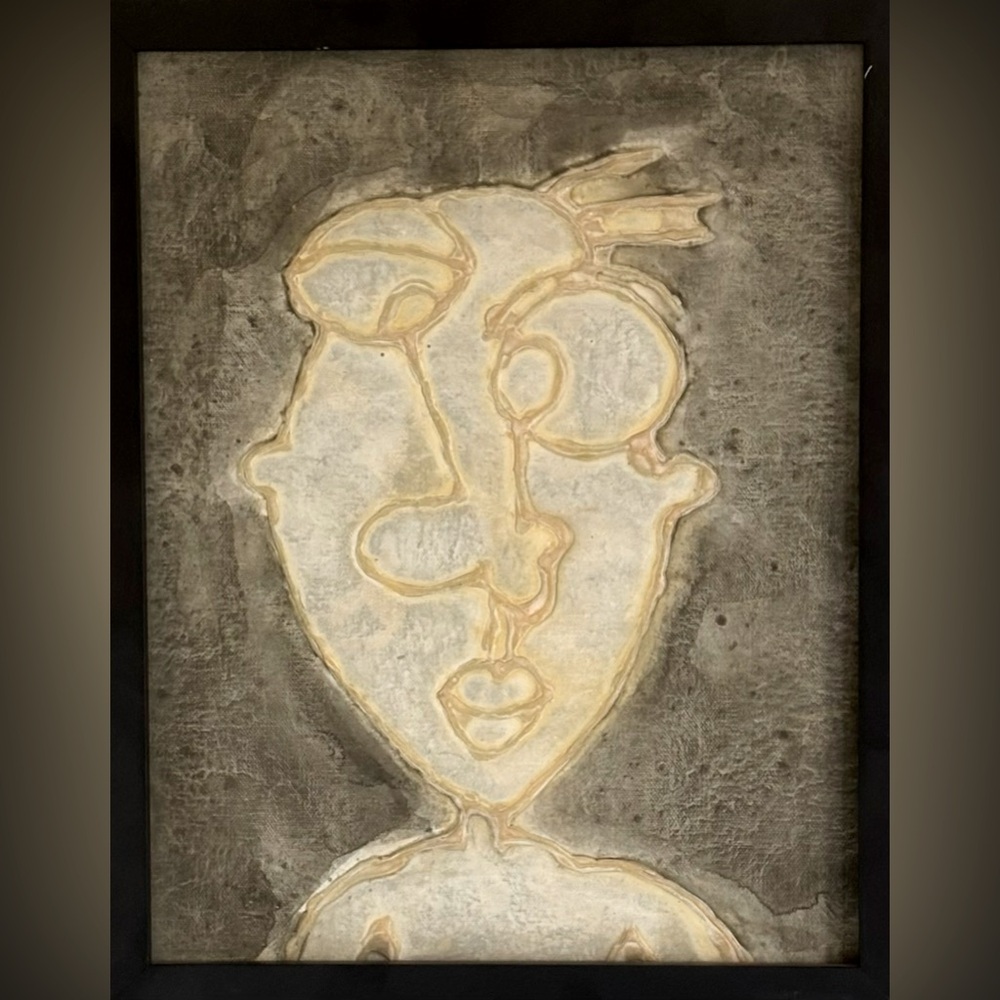 Original Modern Fine Art DAN SAYLES Painting Mixed Medium SD California Artist